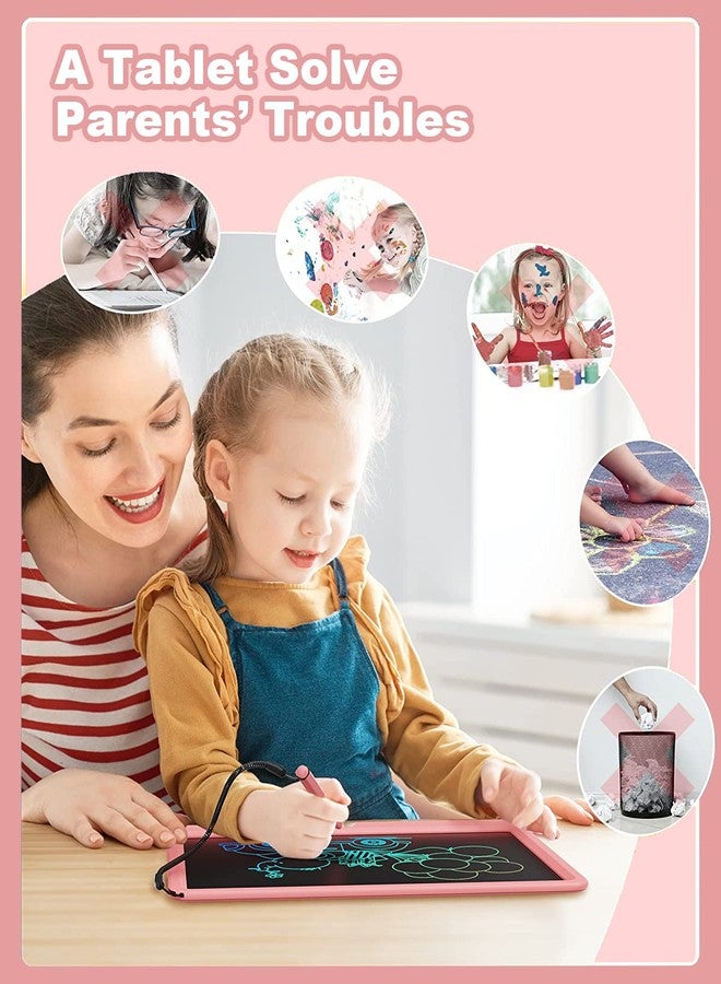 proffisy LCD Writing Tablet, Proffisy 12Inch/30.4 cm Erasable Writing Pad, Paperless Digital Tablet E-Writer Pad for Kids Children at Home and School(Multicolor-Pink) - Image 5